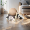 1 (1) Griffoir boule MURMUR en sisal naturel