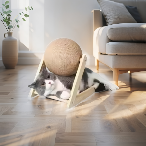 1 (1) Griffoir boule MURMUR en sisal naturel